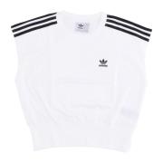 Adidas Waist Cinch Tee - Streetwear Kollektion White, Dam