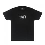 Obey Klassisk Tee - Svart Streetwear Black, Herr