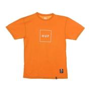 HUF Essentials Box Logo T-Shirt Orange, Herr