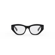 Celine Fyrkantiga kattögon glasögon med progressiva linser Black, Herr