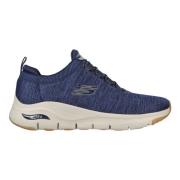 Skechers Archfit Sneakers med Mesh Blue, Herr