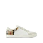 Burberry Vintage Check Panel Sneakers White, Herr