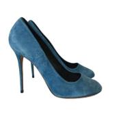 Celine Vintage Pre-owned Mocka klackskor Blue, Dam