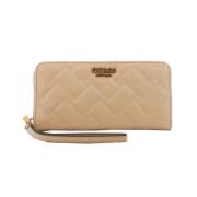 Guess Elegant Zip Wallet Beige, Dam