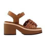 Alpe High Heel Sandals Brown, Dam