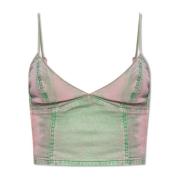 Diesel De-Fulvy-S denim top Green, Dam