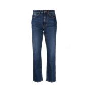 3X1 Indigo Blå Straight-Leg Jeans Blue, Dam