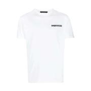 Dsquared2 T-shirt med logotryck White, Herr