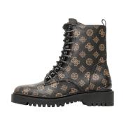 Guess Lace-up Boots Brown, Dam