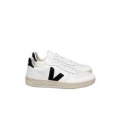 Veja Stiliga Vita Svarta Sneakers V-10 White, Dam
