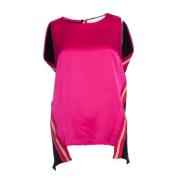 Stella McCartney Pre-owned Silk Sporty Top Pink, Dam