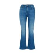 Roy Roger's Flared Jeans Blue, Dam