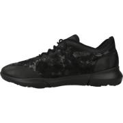 Geox Stiliga Nebula X Sneakers för Kvinnor Black, Dam