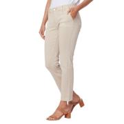 Paige Slim-fit Trousers Beige, Dam