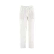 Brunello Cucinelli Slim-fit Trousers White, Dam