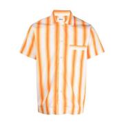 Tekla Short Sleeve Shirts Orange, Herr
