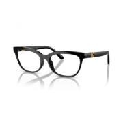 Dolce & Gabbana DG CrossedLarge Eyeglass Frames Black, Dam