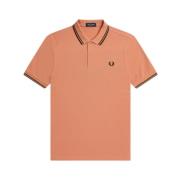 Fred Perry Twin Tipped Polo Shirt Orange, Herr