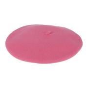 Borsalino Ull Beret med Logodetalj Pink, Dam