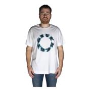 Givenchy Cirkel Logo Print T-shirt White, Herr
