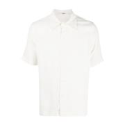 Séfr Short Sleeve Shirts White, Herr