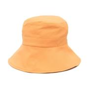 Jacquemus Orange Bando Bucket Hat Orange, Dam