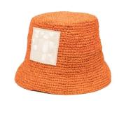 Jacquemus Orange Raffia Hinkhatt Orange, Dam