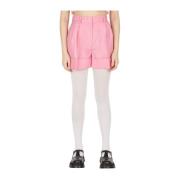 Miu Miu Levantina Veckade Shorts Pink, Dam