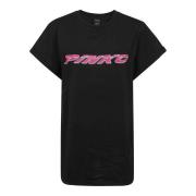 Pinko Telesto Bomull Jersey T-Shirt Black, Dam