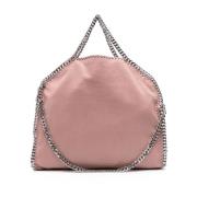 Stella McCartney Rosa Väskor med Diamantslipad Kedja Pink, Dam