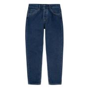 Carhartt Wip Klassiska Five-Pocket Jeans för Män Blue, Herr