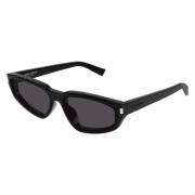 Saint Laurent Slim Bold Nova Sunglasses Black, Dam