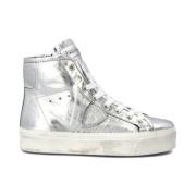 Philippe Model Silver High Top Sneakers Gray, Dam