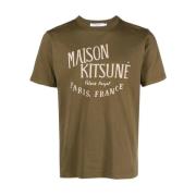 Maison Kitsuné Klassiska T-shirts och Polos Green, Herr