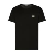 Dolce & Gabbana T-shirt med märkesmärke Black, Herr