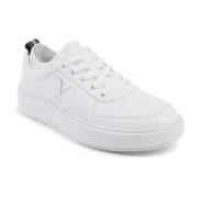 19v69 Italia Vit Syntetisk Läder Sneaker White, Herr