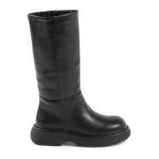 19v69 Italia Svart kort stövel med 4 cm klack Black, Dam