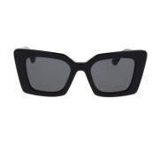 Burberry Stiliga fyrkantiga solglasögon för kvinnor Black, Dam