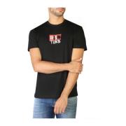 Diesel Slim Fit Logo Applique T-shirt Black, Herr