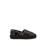 Love Moschino Tyg Slip-On Sneakers Black, Dam