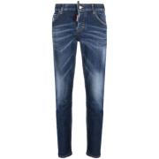 Dsquared2 Blå Stonewashed Skinny Jeans Blue, Dam