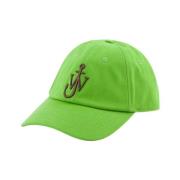 JW Anderson Baseball Cap - Toile - Grön Green, Unisex