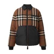 Burberry Exaggerated Check Ulljacka Brown, Herr