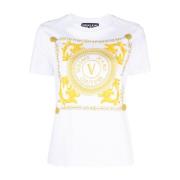 Versace Jeans Couture Vit T-shirt och Polo för Kvinnor White, Dam