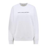 Stella McCartney Vit Sweatshirt med Logotryck White, Dam