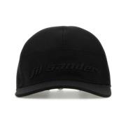 Jil Sander Svart bomull baseballkeps Black, Dam