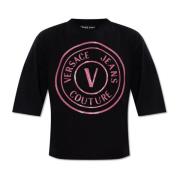 Versace Jeans Couture Bomull T-shirt Black, Dam