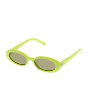 Le Specs 90-tals Stil Solglasögon Green, Dam