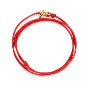 Nialaya Wrap-Around String Bracelet with Sterling Silver Gold Plated L...