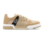 Moschino Sneakers med logotyp Beige, Herr